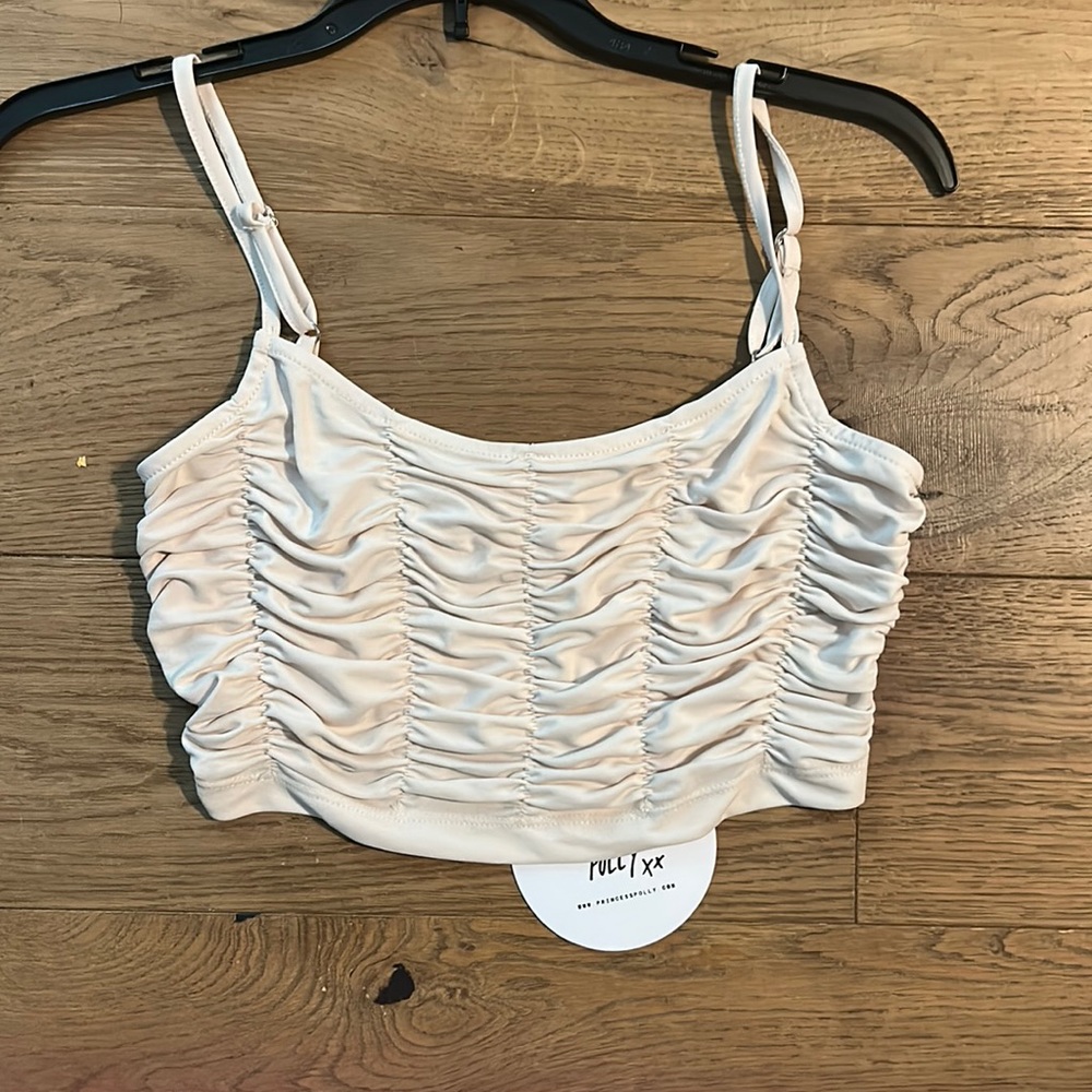 Ruched princess Polly crop top